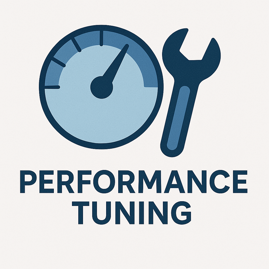 performance tuning icons and text